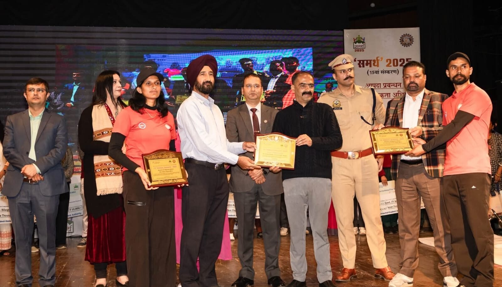 HPSDMA Samarth 2025 — Awards of Appreciation conferred on EDMRC-affiliated Aapda Mitra volunteers